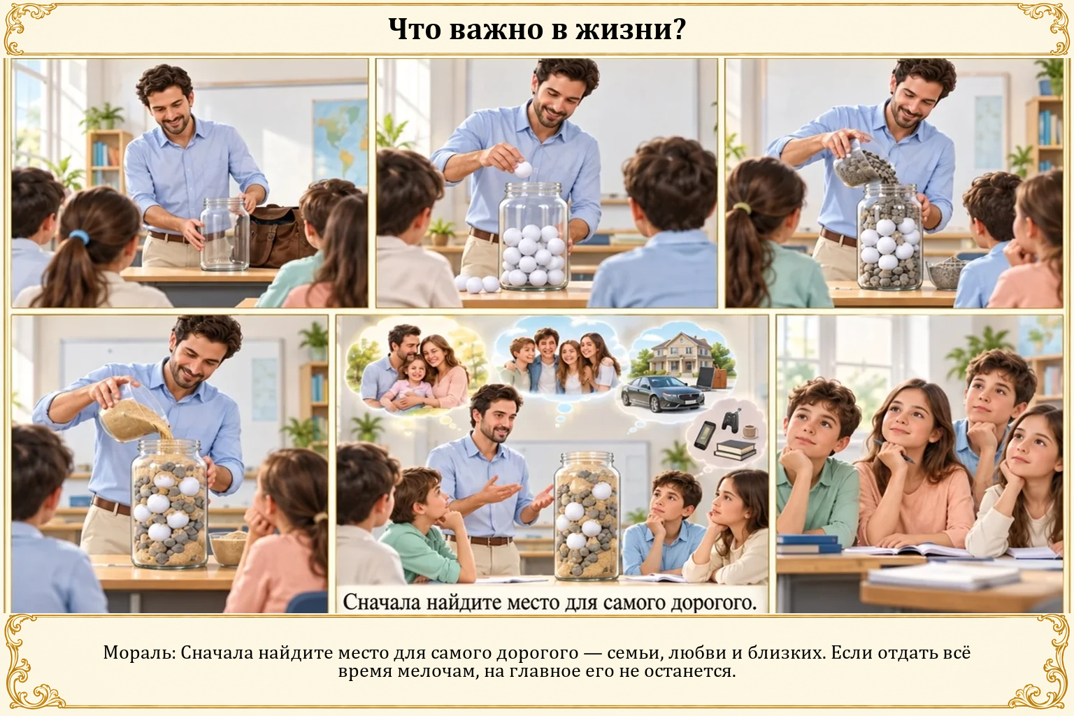 Иллюстрация: Что важно в жизни?