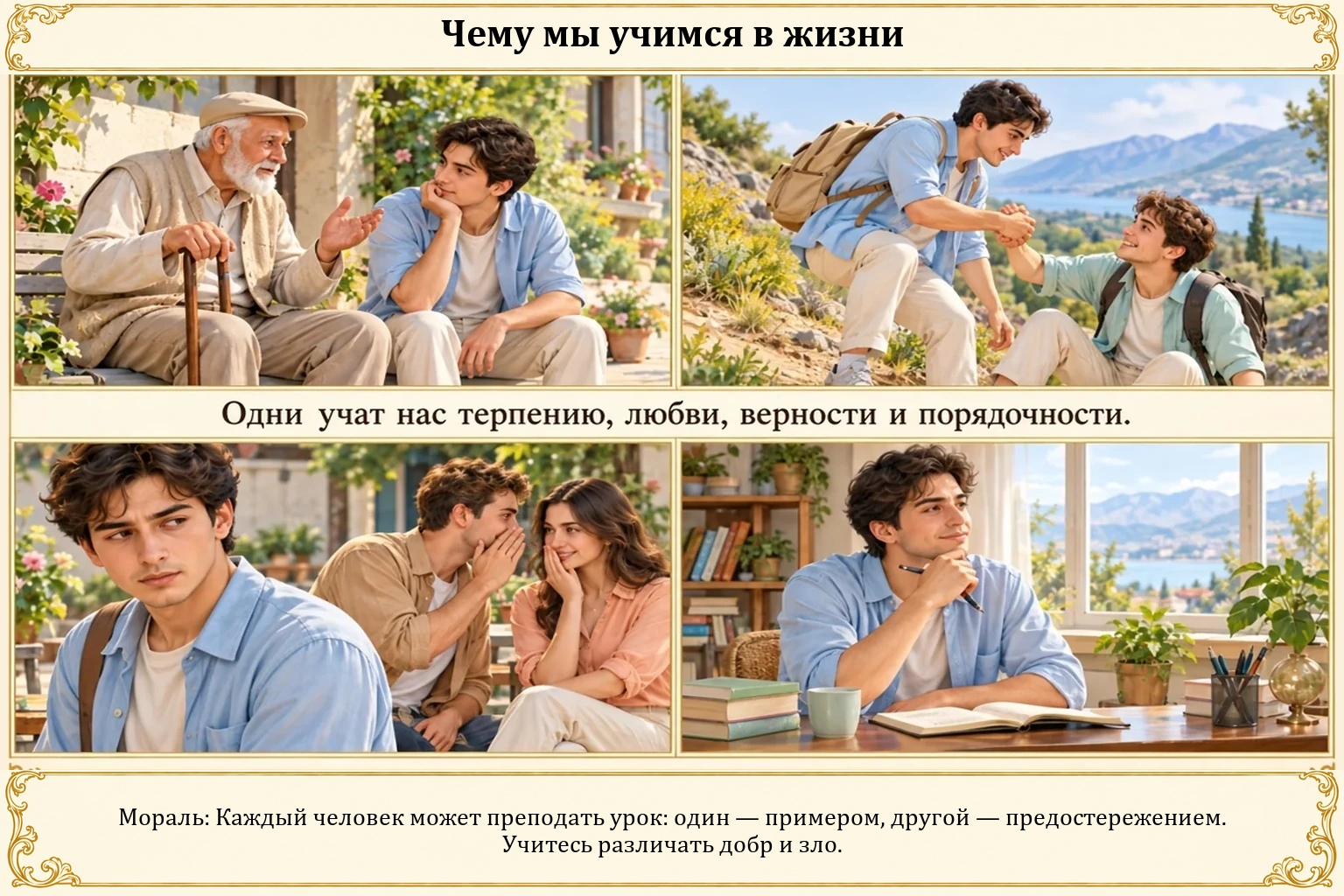 Иллюстрация: Чему мы учимся в жизни