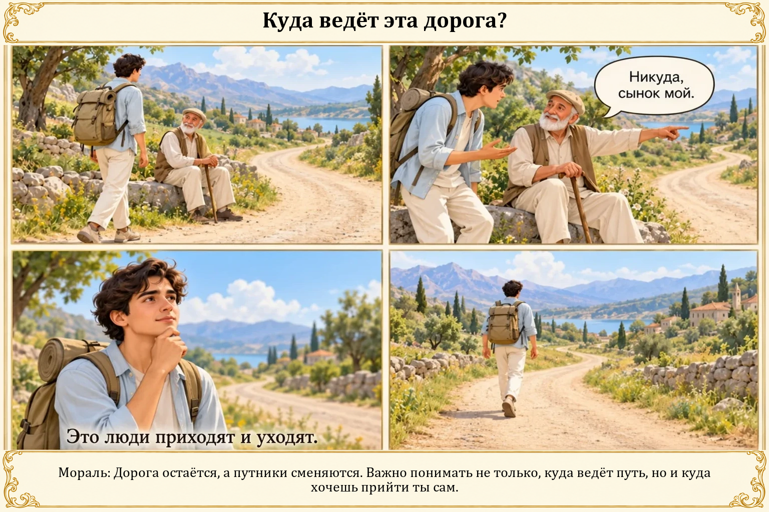 Иллюстрация: Куда ведёт эта дорога?