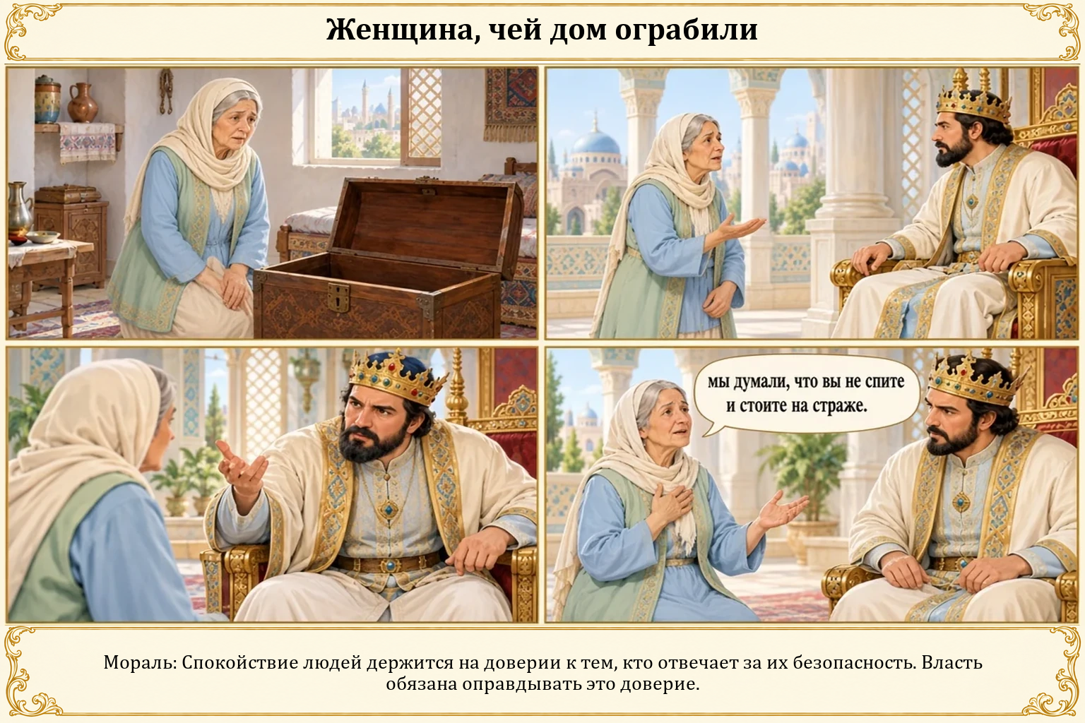 Иллюстрация: Женщина, чей дом ограбили