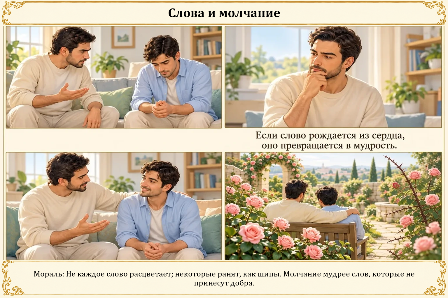 Иллюстрация: Слова и молчание